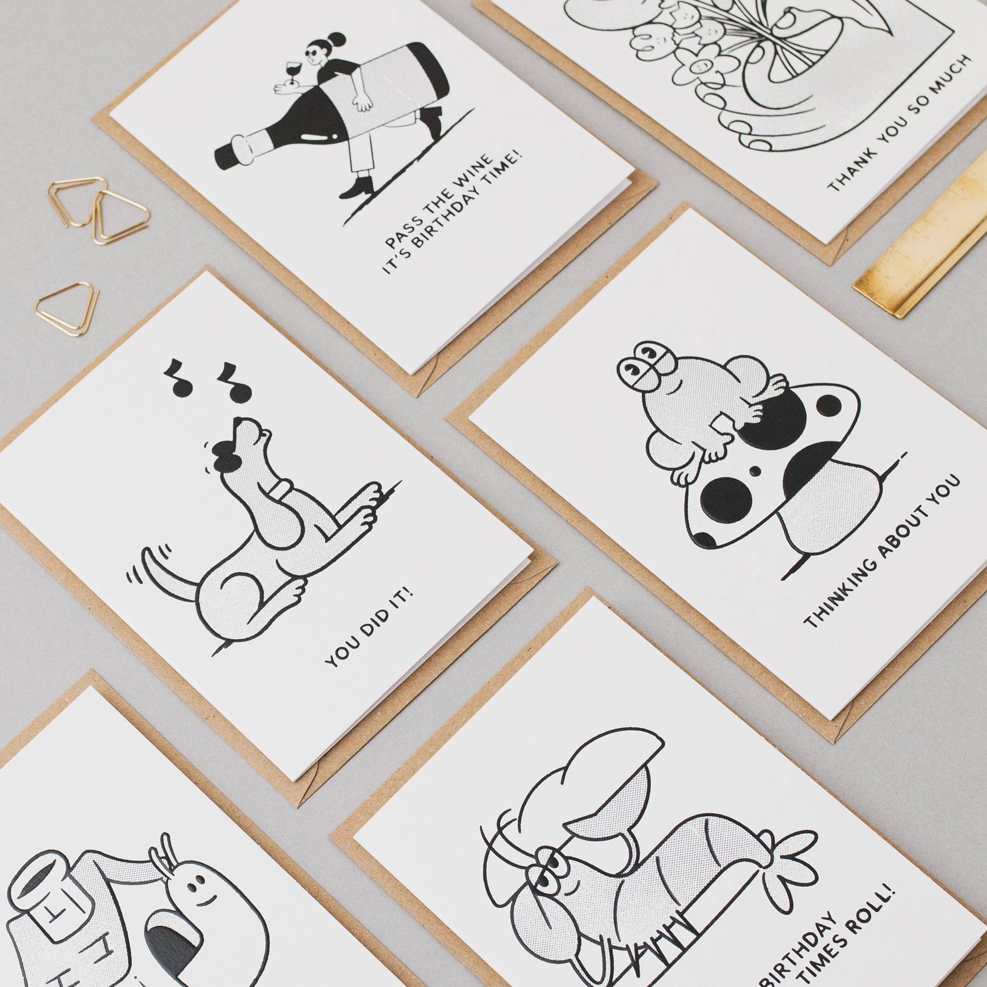 Close up of embossed details on sustainable lobster birthday card