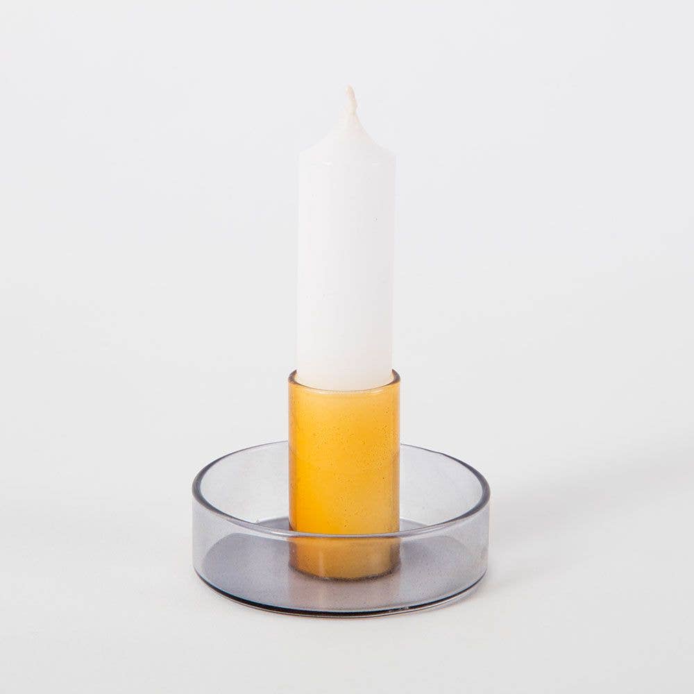 Decorative Glass Candle Stick Holder