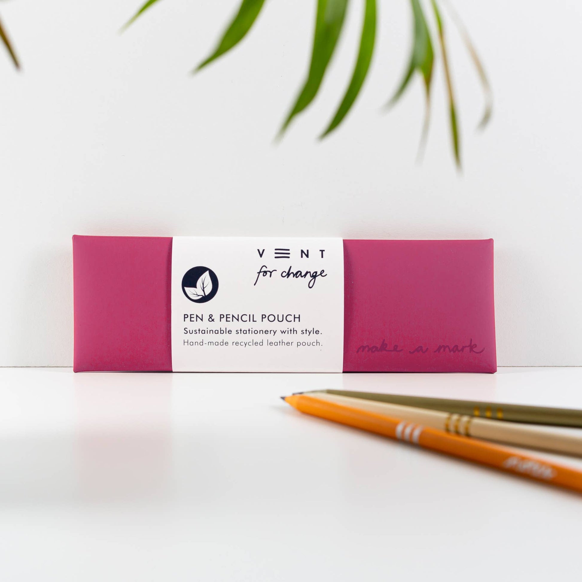 Recycled Leather Pen / Pencil Pouches