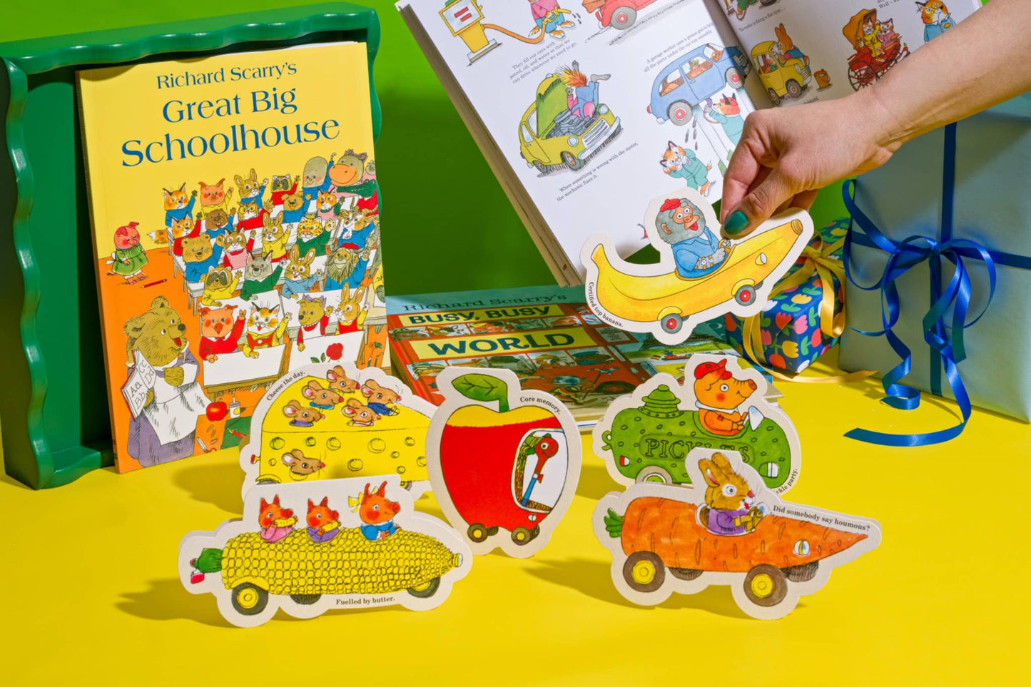 Sustainably Sourced Richard Scarry Bananas Gorilla Car Card