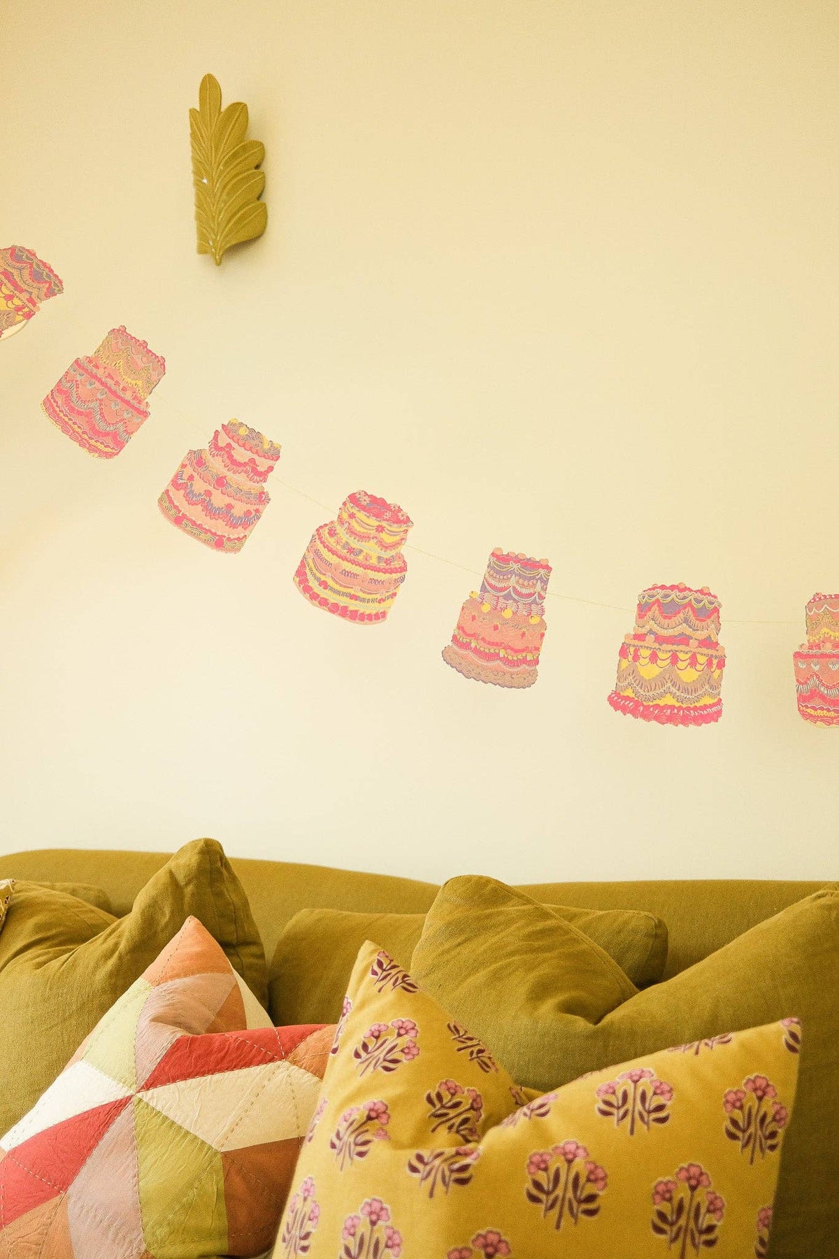 Sustainable celebration cakes party bunting decoration