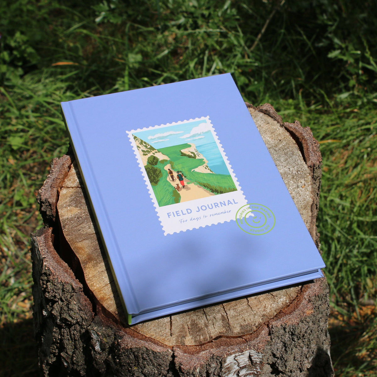 Anti-scuff hardback cover of the Coastal Trail Hiking Journal