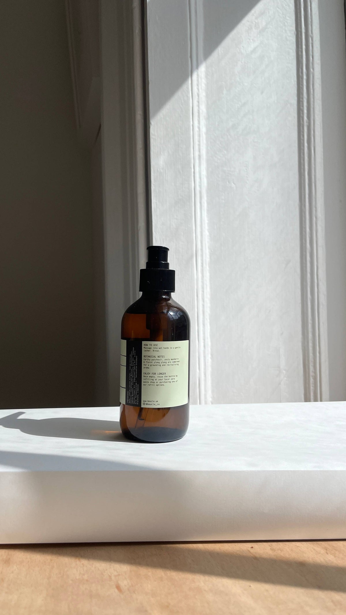 Bouclé aromatherapy hand wash with natural essential oils