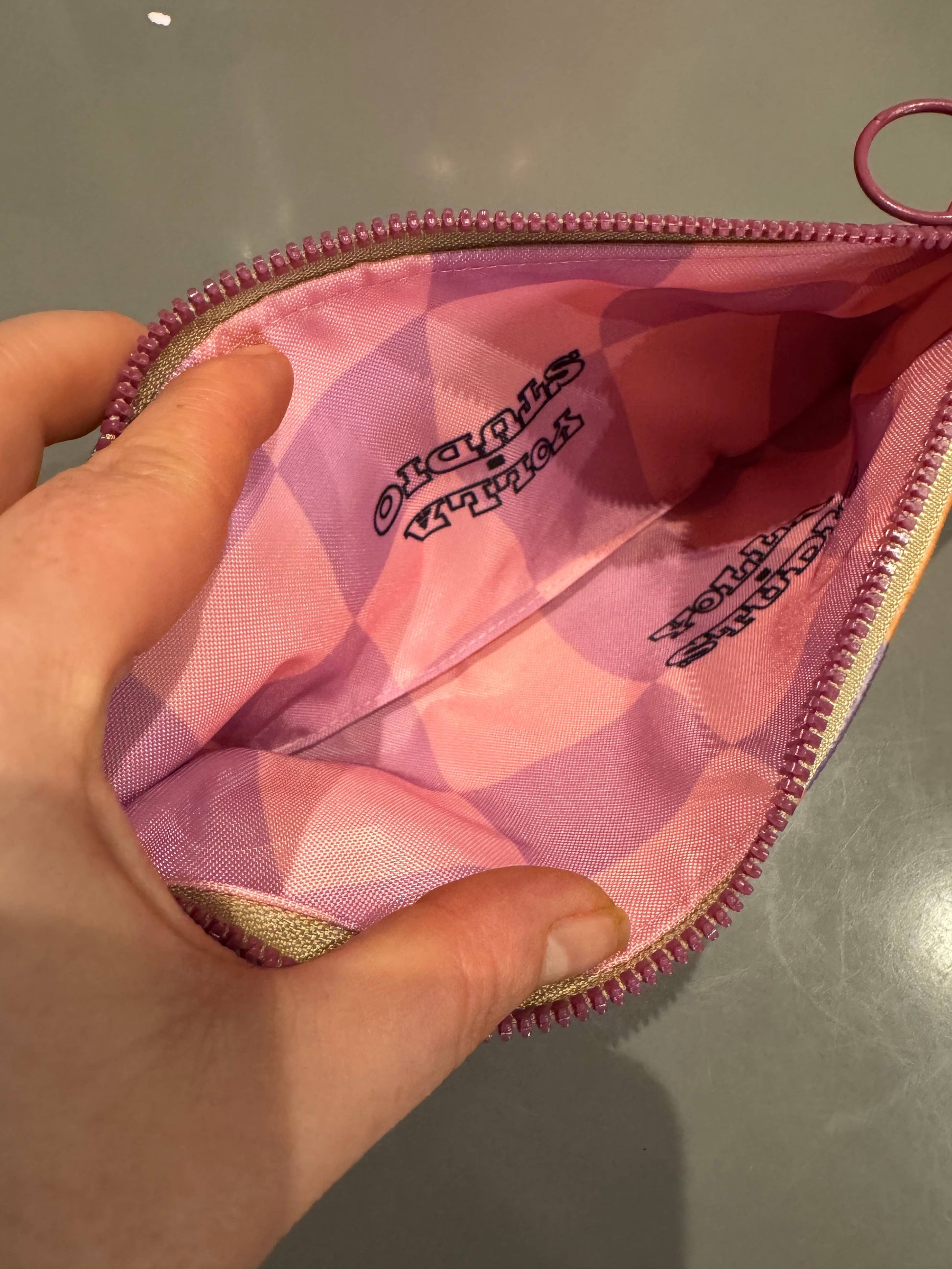 Lifestyle view of the leopard print sling bag