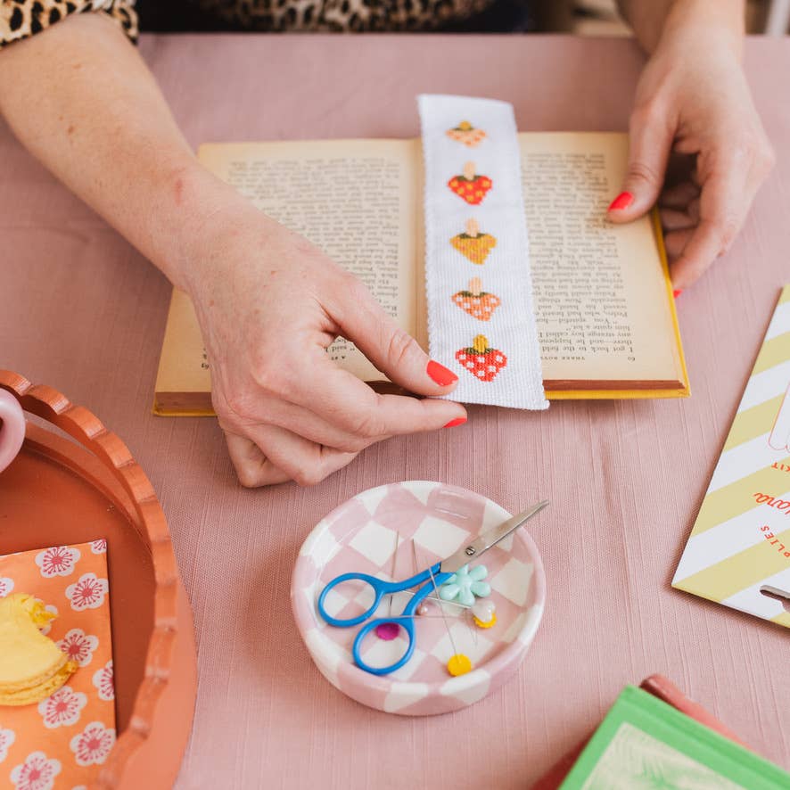 UK-made plastic-free toadstool bookmark craft kit