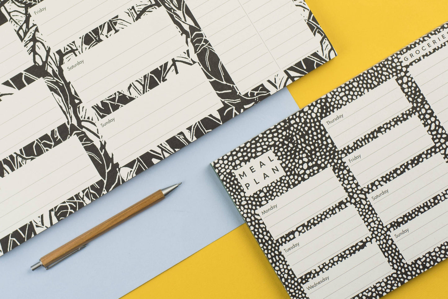 A5 Meal Planner - Black & White