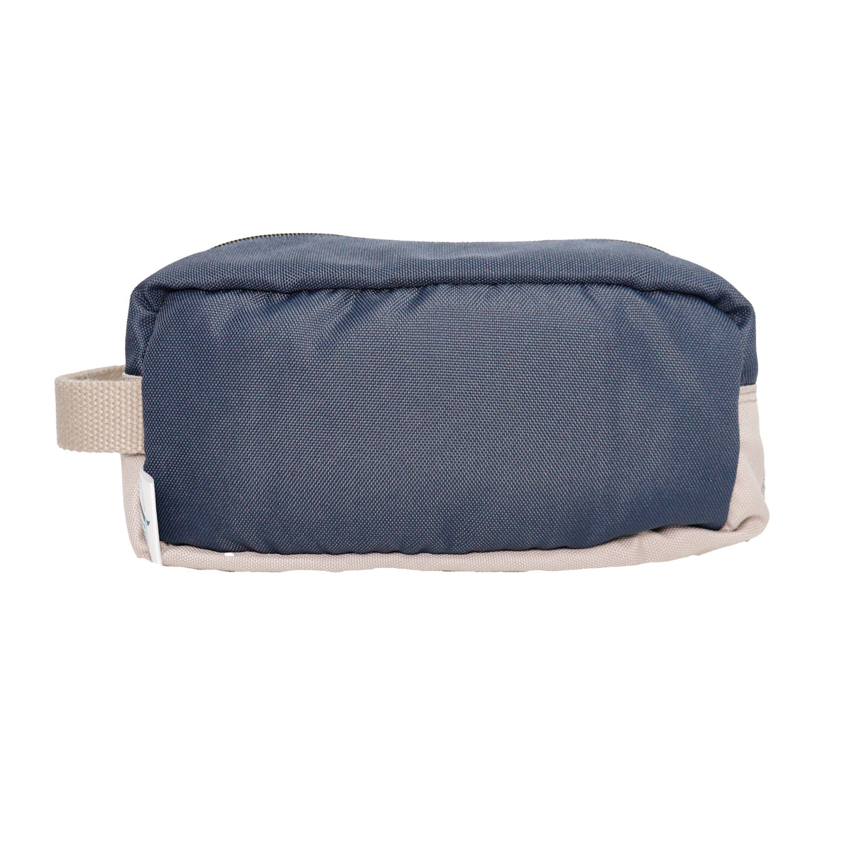 Recycled ocean bound plastic navy wash bag by Forget Me Not and Green