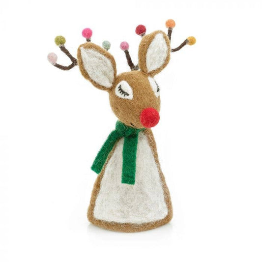 Sassy Rudolph Christmas Tree Topper Decoration