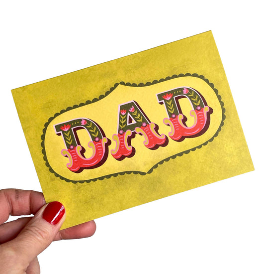 Sustainably sourced A6 Father's Day card with Kraft envelope