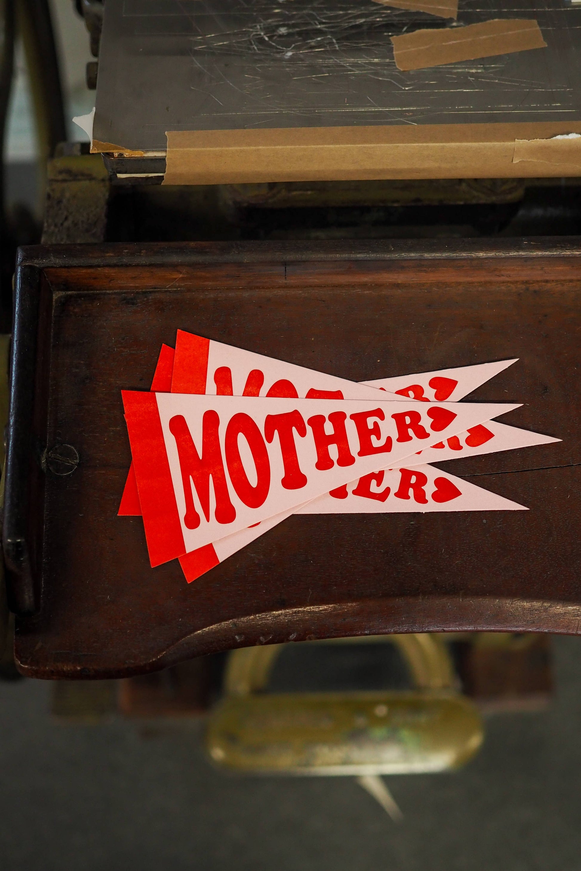 The perfect Mothers day card you can display and use year after year. Letter press printed and die cut with a blank reverse to add your own message.

Approx DL size. Includes envelope.