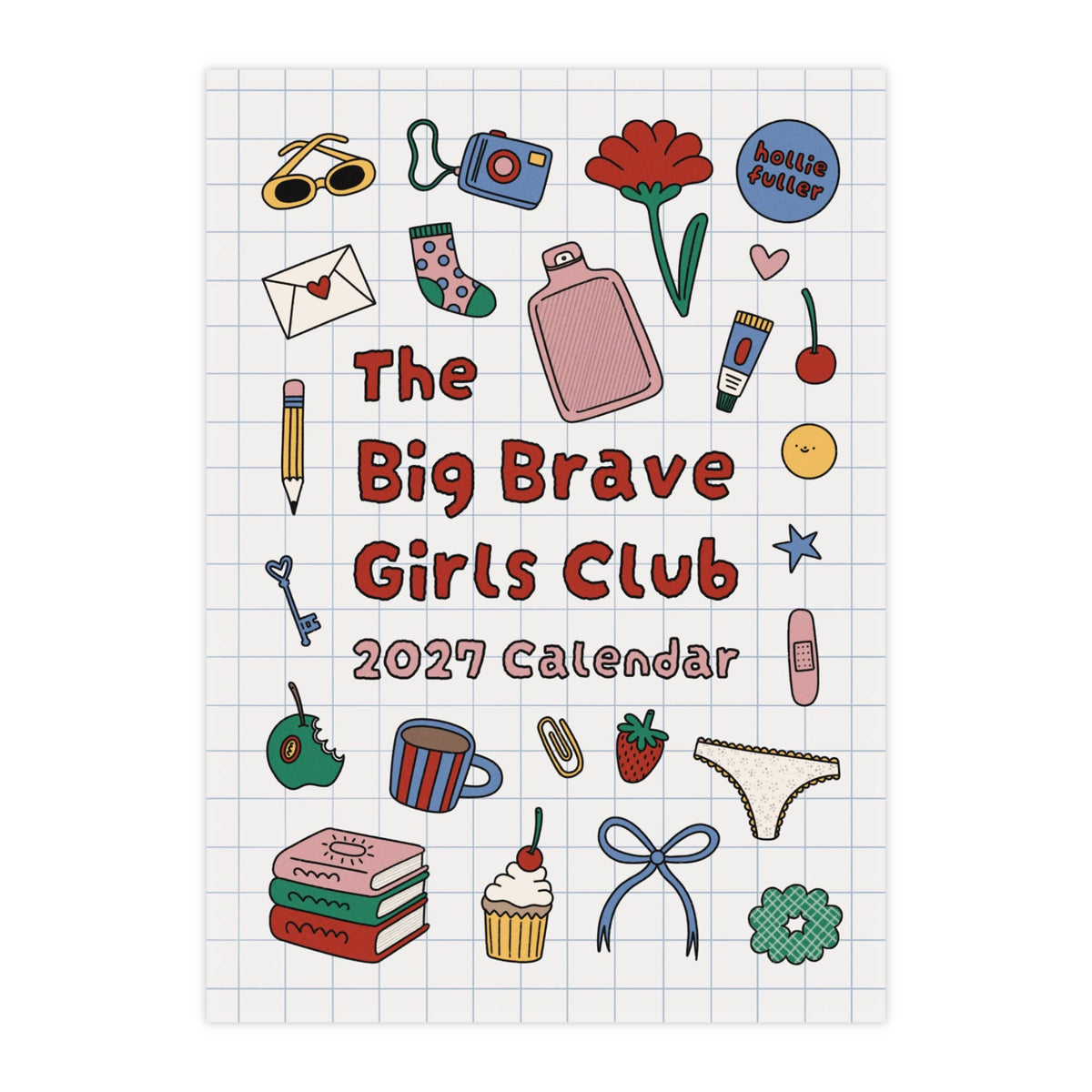 Staple bound and hole punched eco-friendly calendar hanging