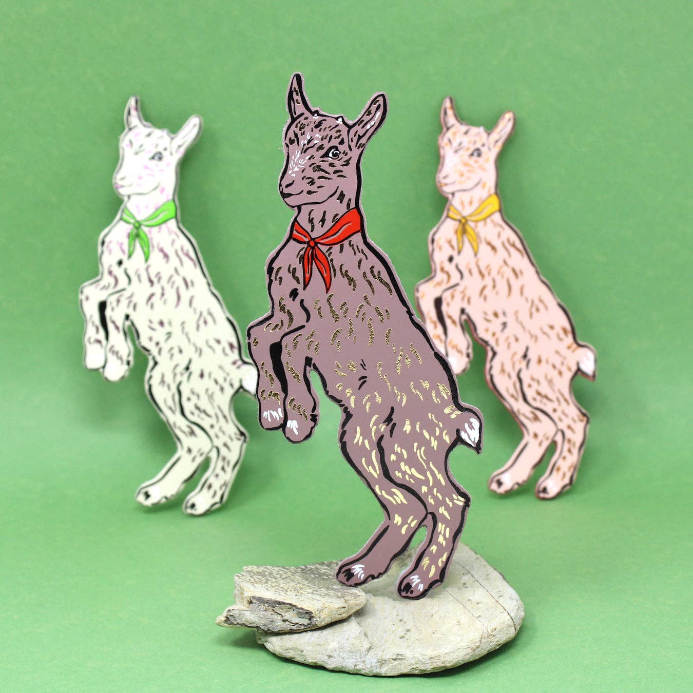 GOAT Genuine Leather Bookmark handmade in the UK