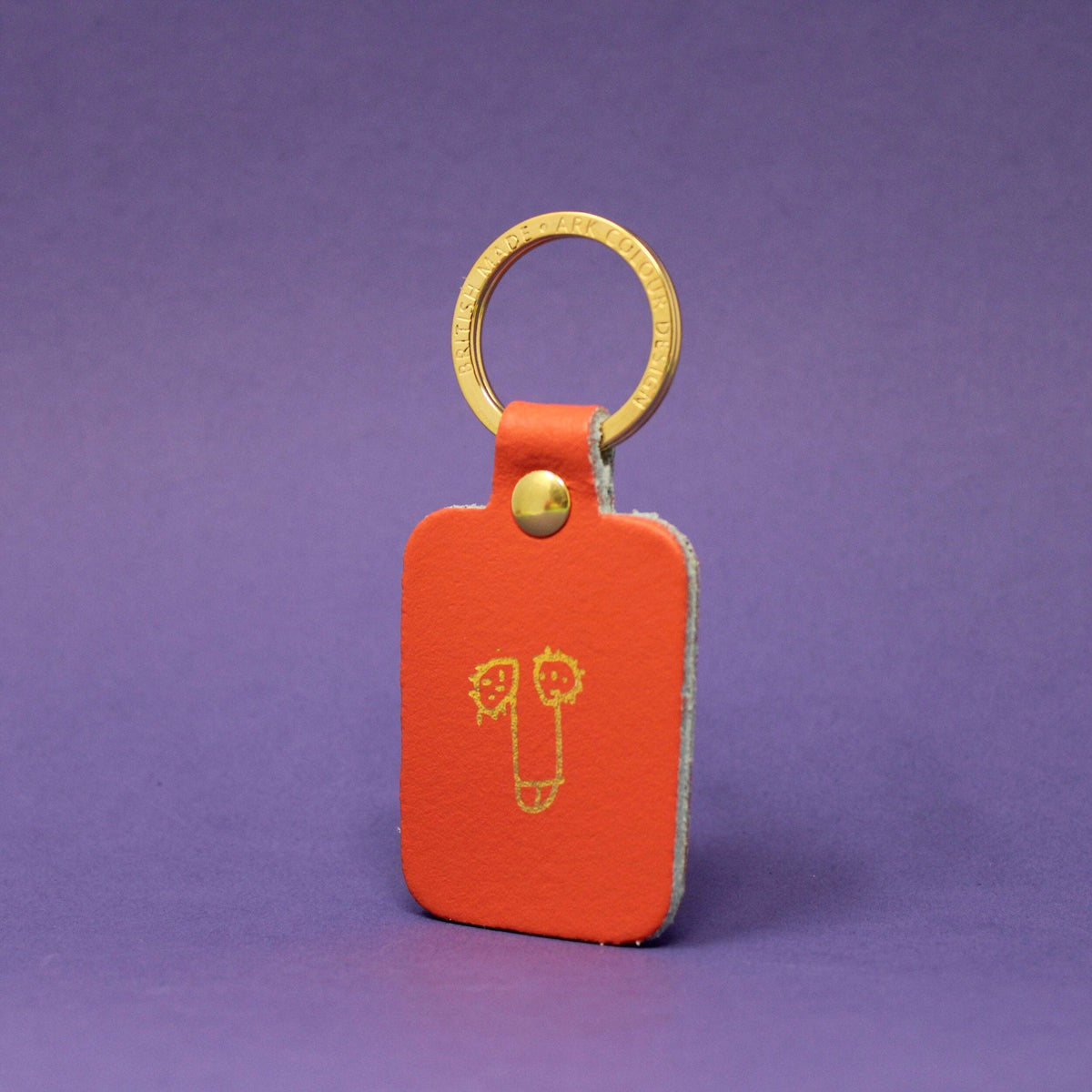 Playful Willy Leather Key Fob | Ark Colour Design