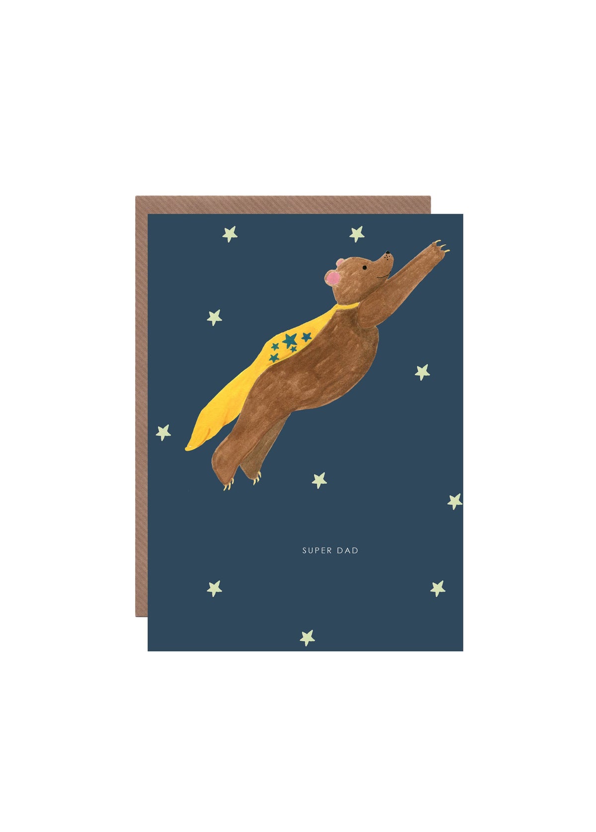 Super Bear Dad Father's Day Greetings Card by Hutch Cassidy
