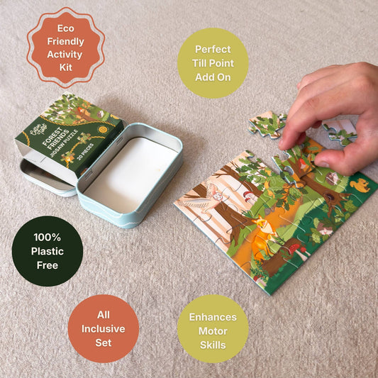 20-piece woodland characters jigsaw puzzle for kids