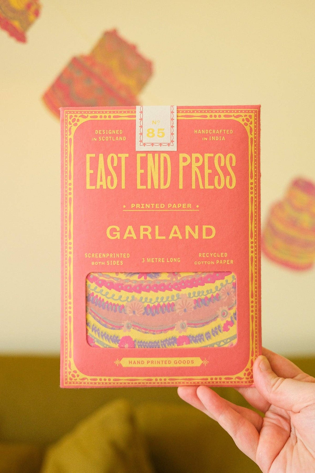 Jaipur hand printed celebration cakes garland display