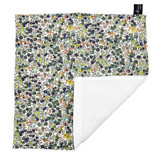 Reusable Face cloth in Liberty Wiltshire Woodland on one side and white cotton on the other side