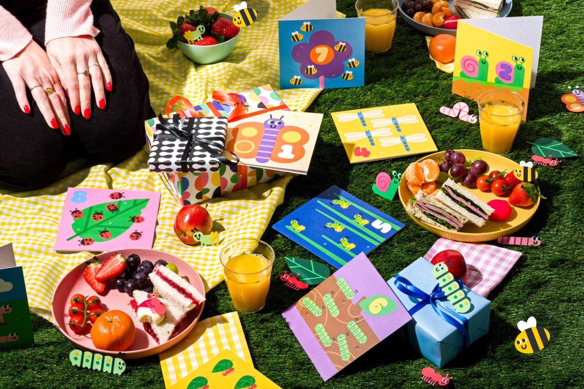 Plastic-free packaged 6th birthday card made in the UK