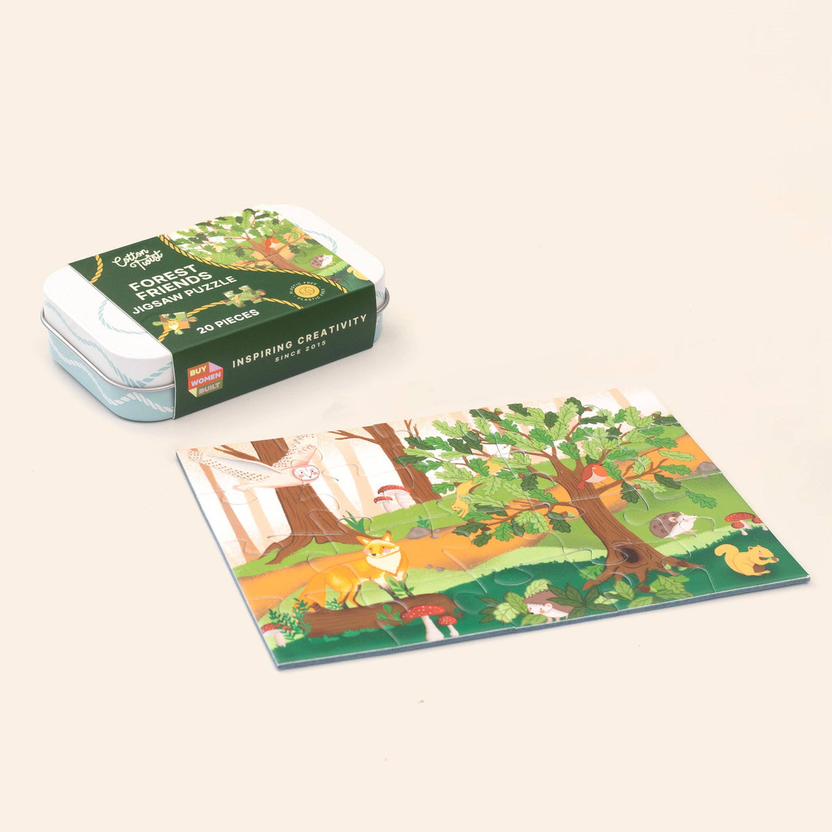 Woodland themed kids puzzle ideal for travel play
