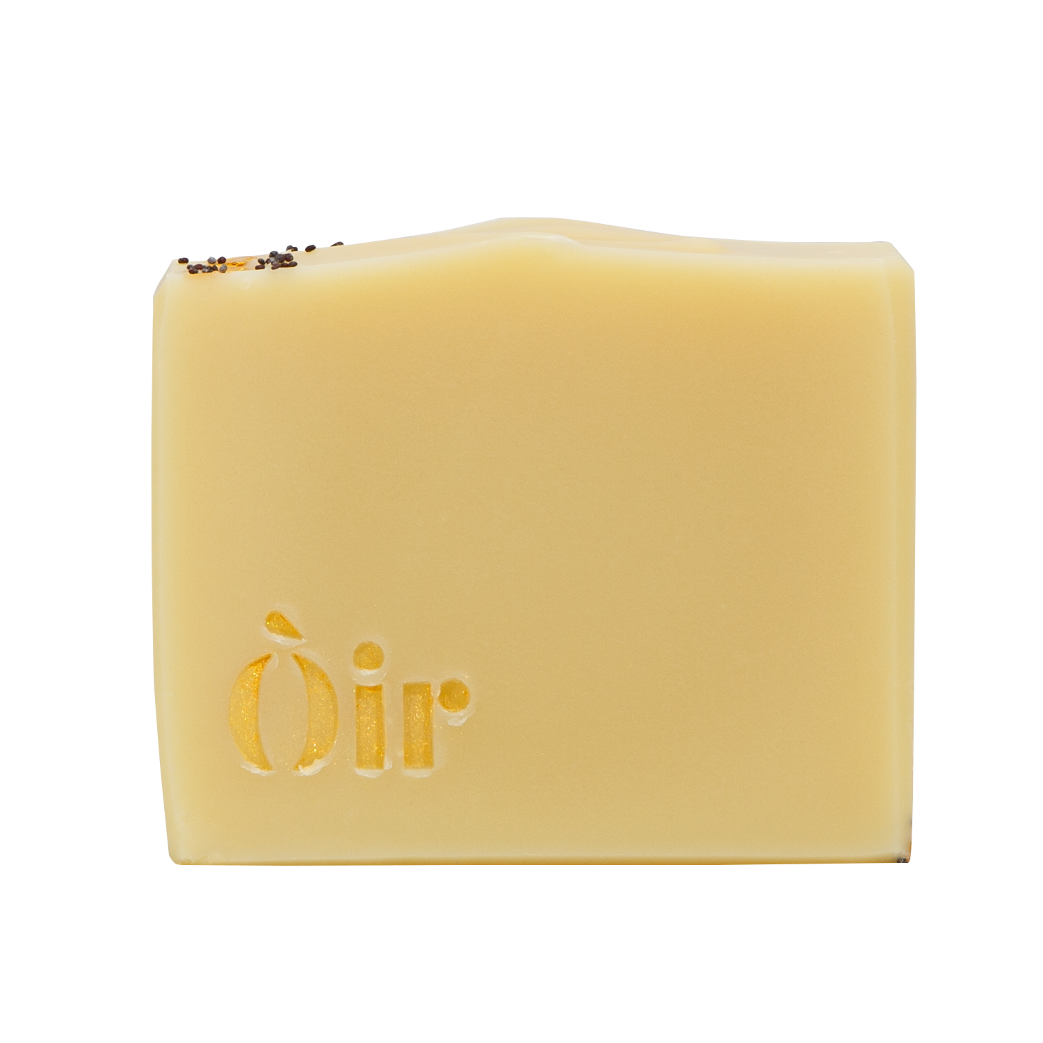 Oir Christmas Soap, Orange Cinnamon Nutmeg, 24k Gold Flakes, Poppy Seeds, Vegan, UK Handmade