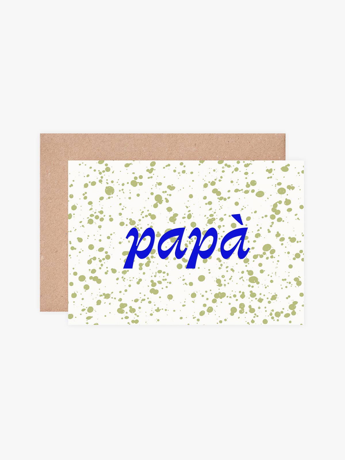 Eco-friendly Father's Day card with recycled brown kraft envelope