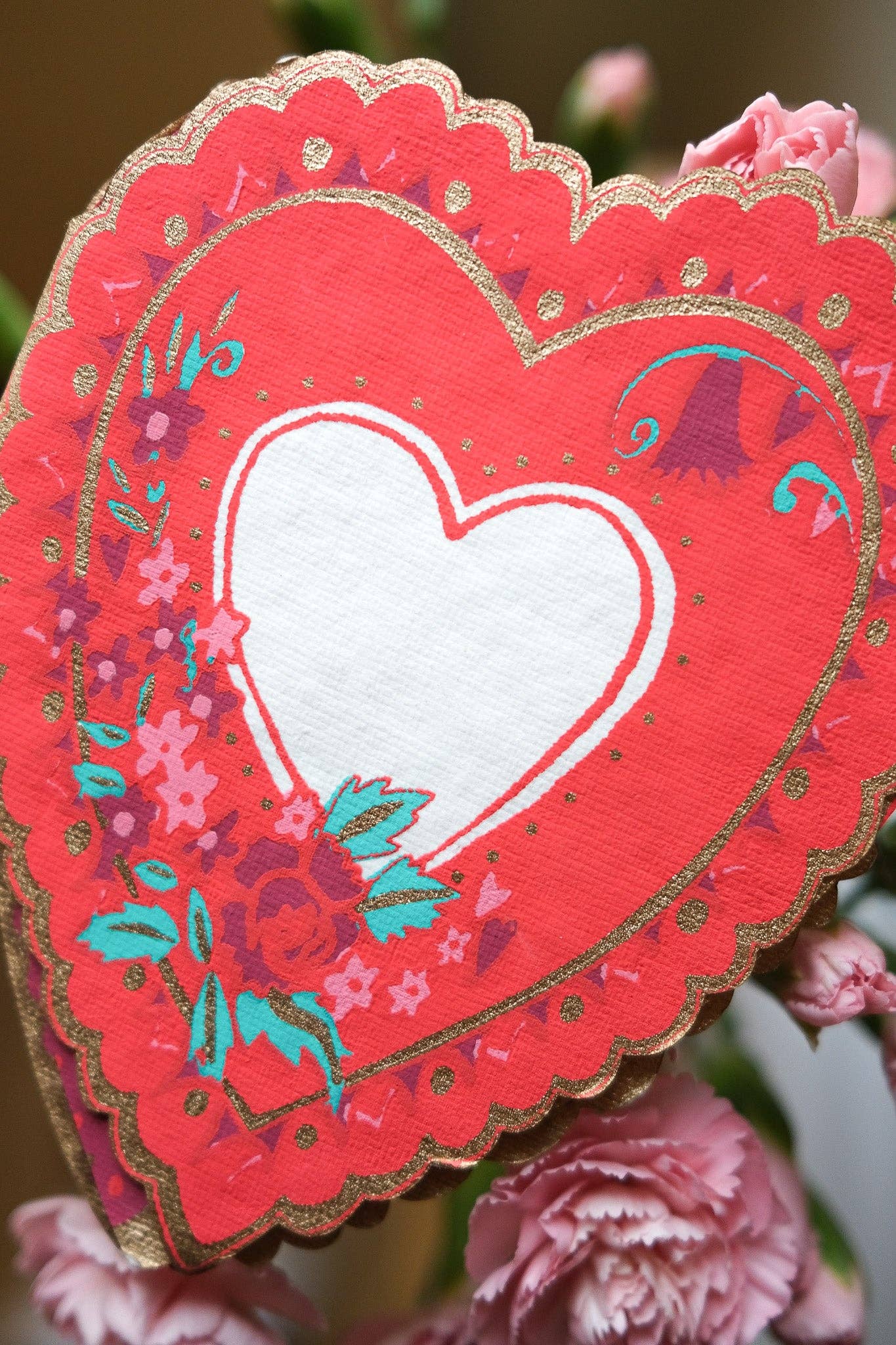 Sustainable greeting card made from recycled materials