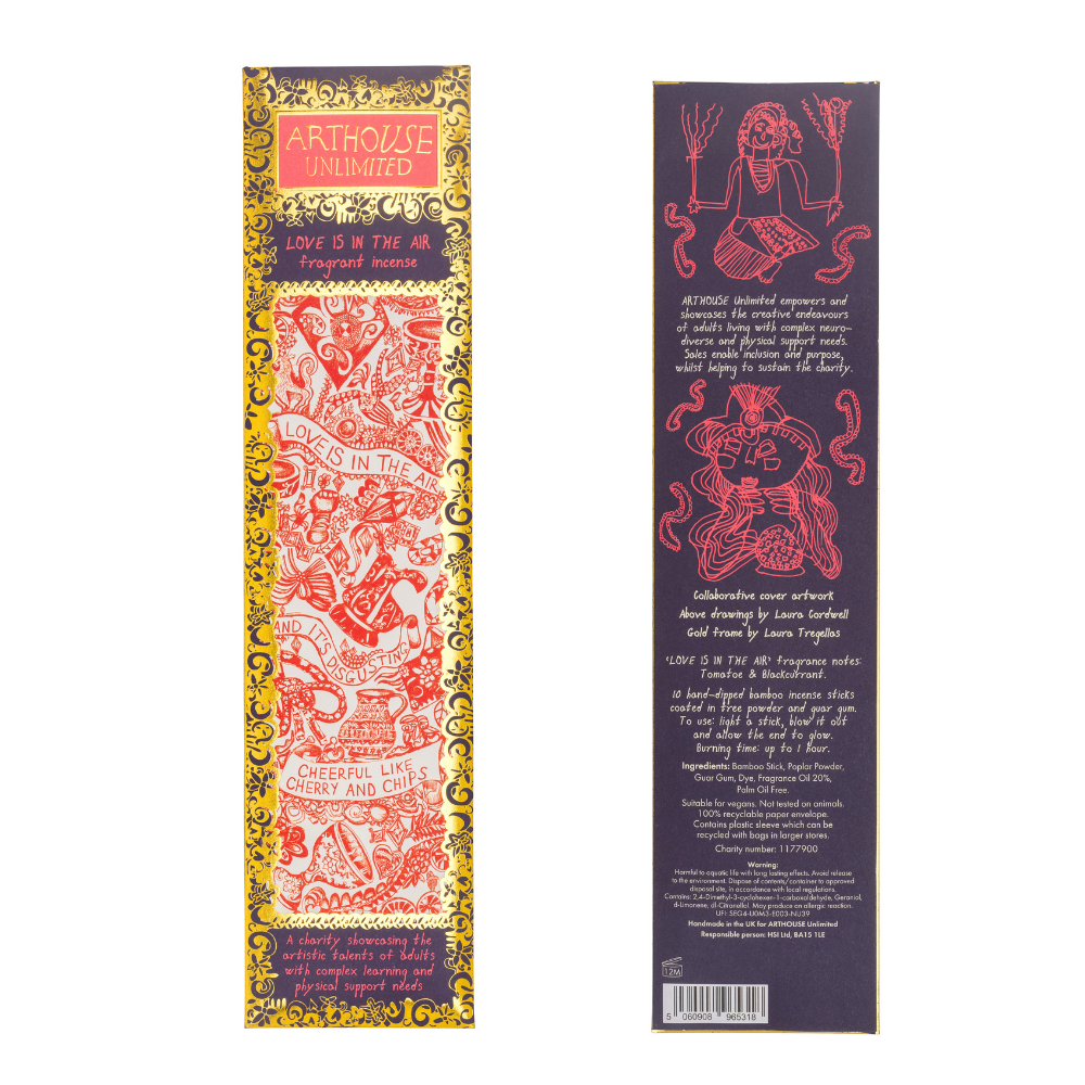 Hand-dipped bamboo incense sticks for home fragrance