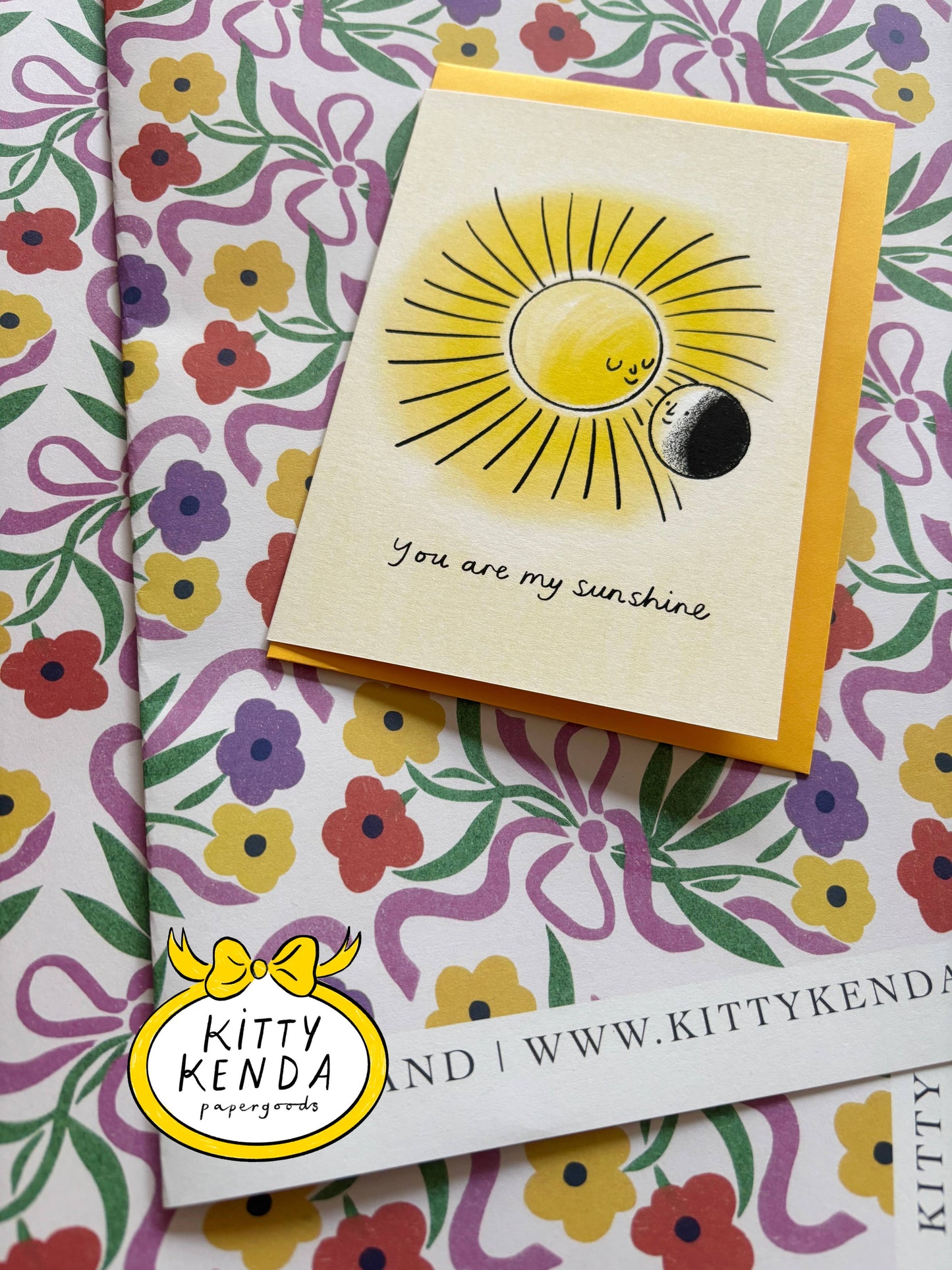 Posy Multi Luxury Gift Wrapping Paper with colourful floral design