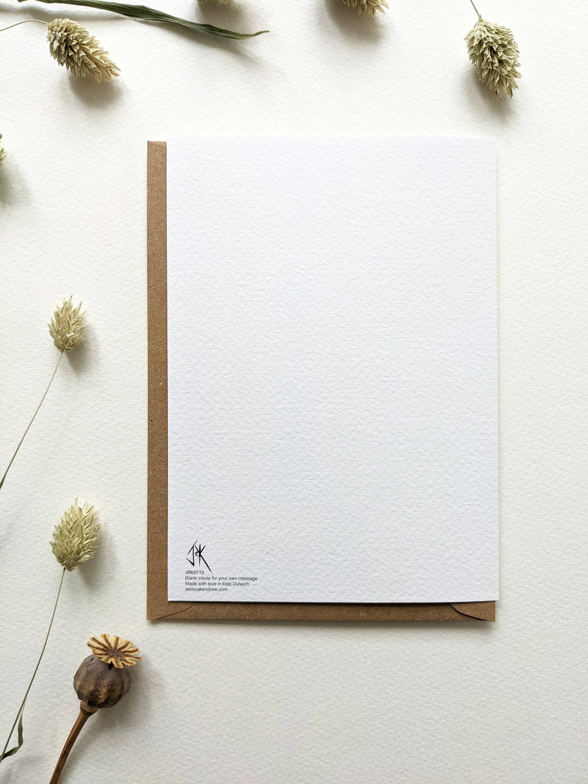 Textured paper detail of Wedding Mice Card