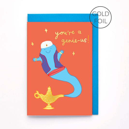 Genie-us Greeting Card | Funny Well Done Card | Exam Pass 