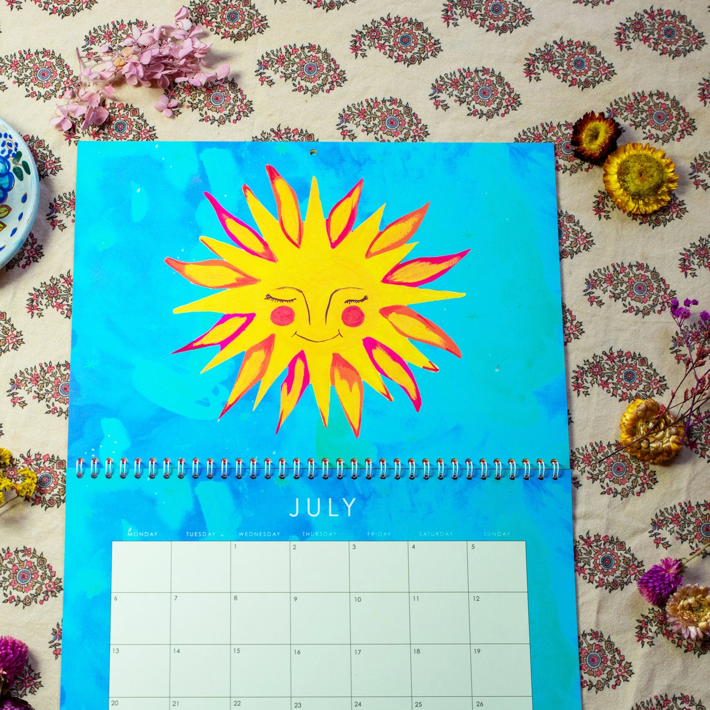 2026 wildlife art calendar by Hutch Cassidy, eco-friendly printed on recycled premium paper

