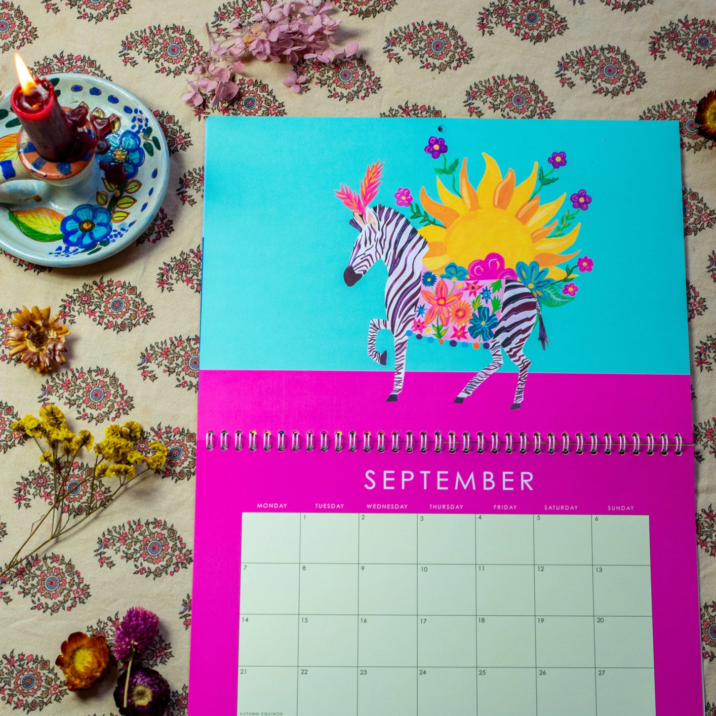 2026 wildlife art calendar by Hutch Cassidy, eco-friendly printed on recycled premium paper


