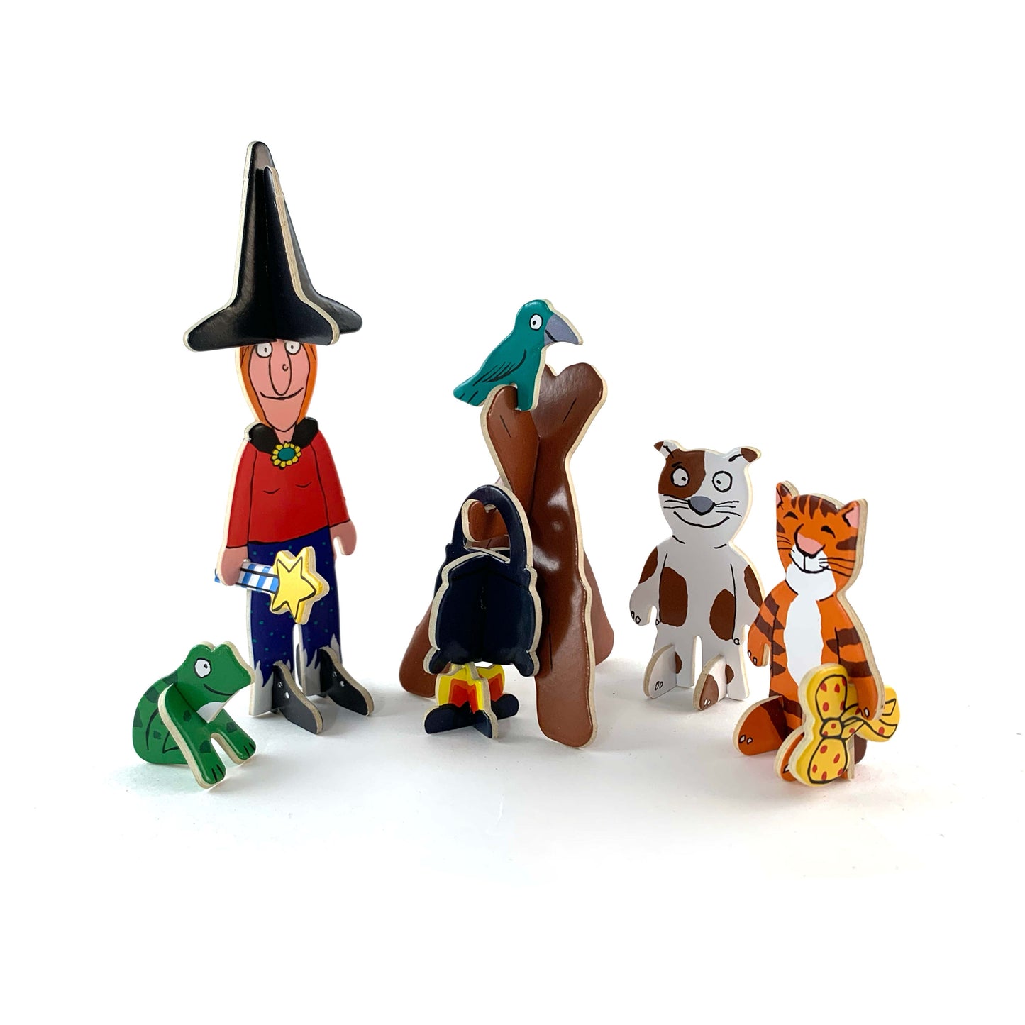 Room on the Broom packaging and assembled sustainable playboard toy