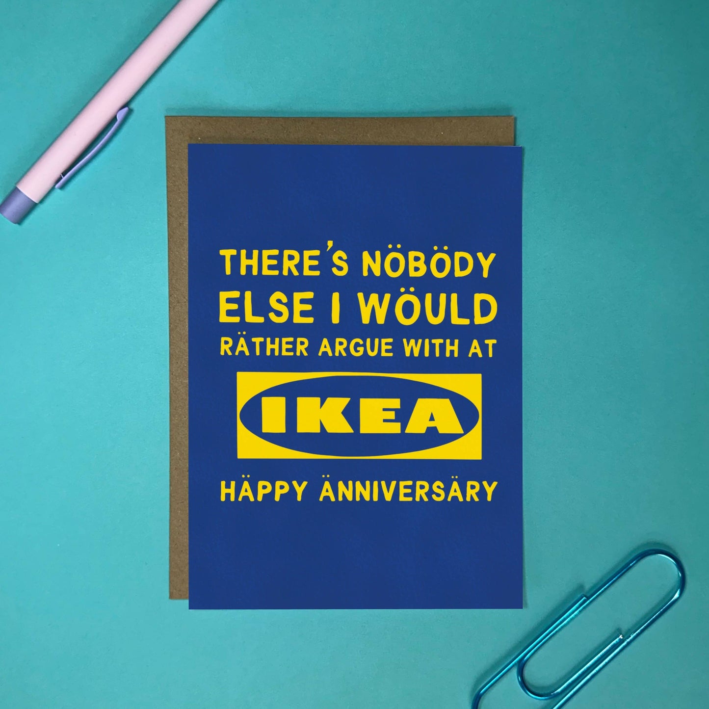 Funny Anniversary Card - Sarcastic Ikea Argument