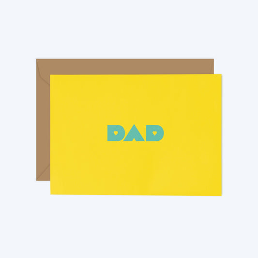 Dad, Flowers & Hearts Series, Greeting Card (Father's Day)