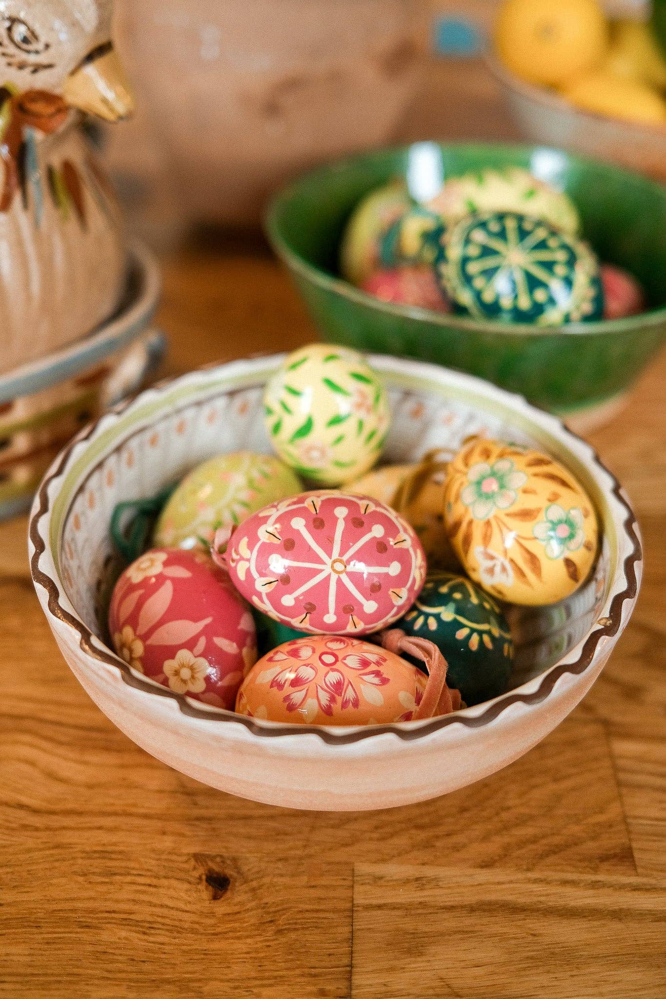 Sustainable spring home decor pink egg