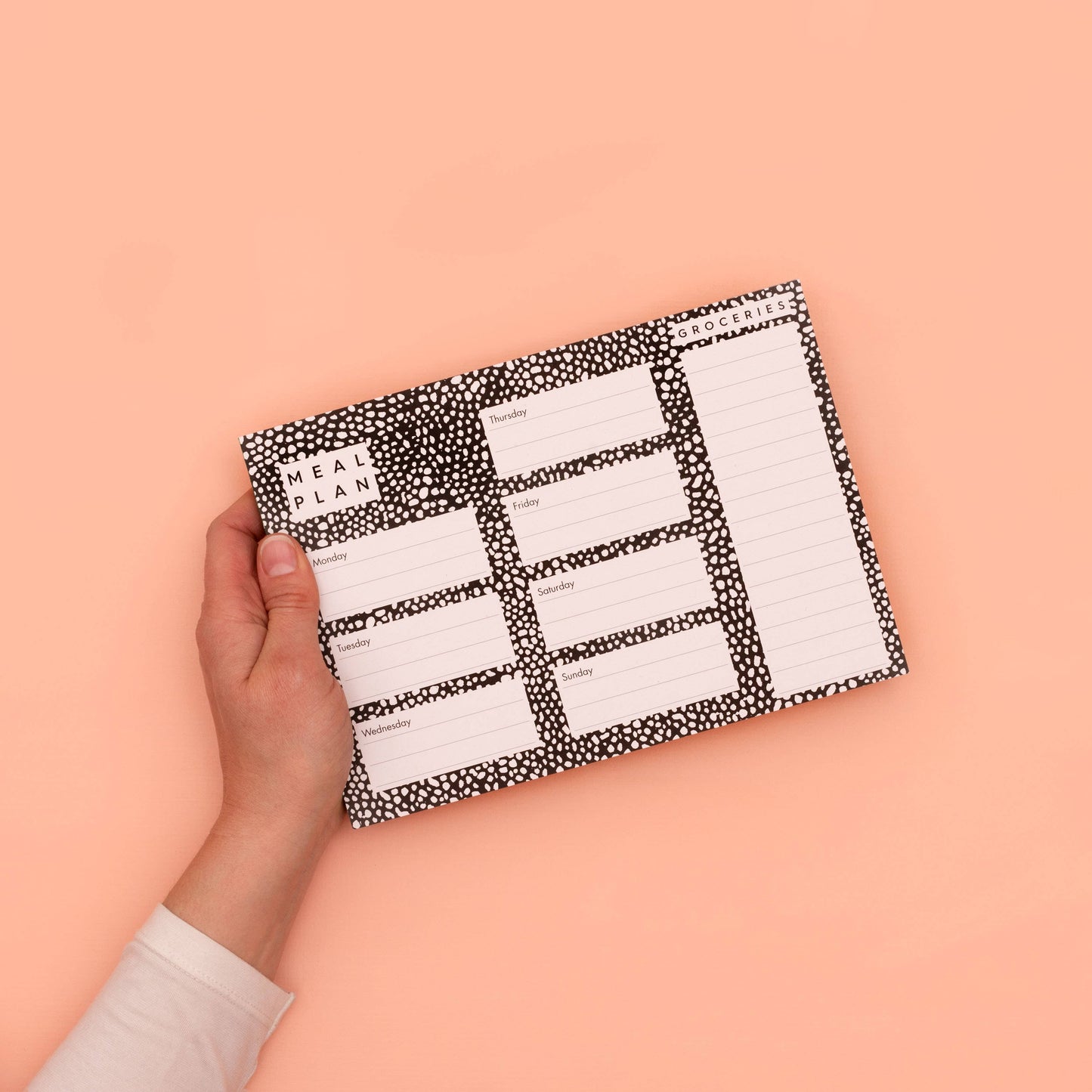 A5 Meal Planner - Black & White