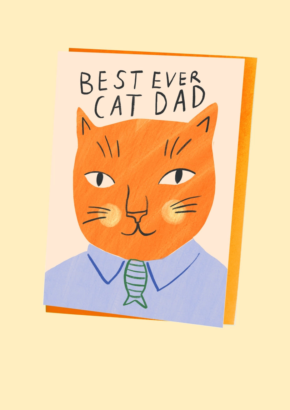 Best Cat Dad Card | Kitty Kenda