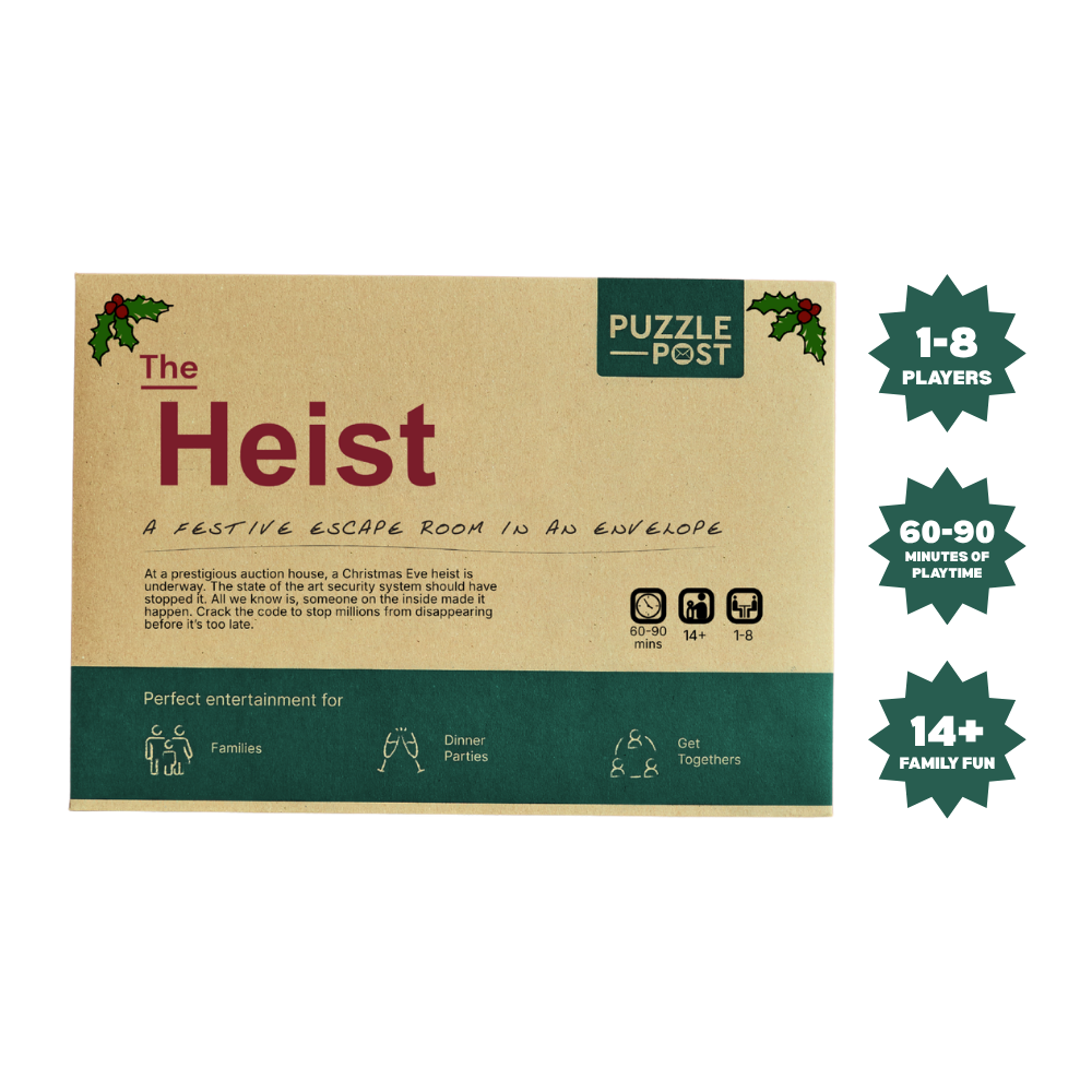 The Heist Christmas Escape Room Game by Puzzle Post