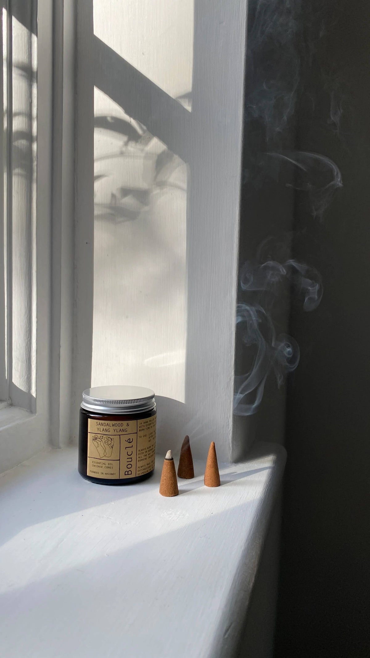 Boucle Rose and Bergamot natural incense cones pack