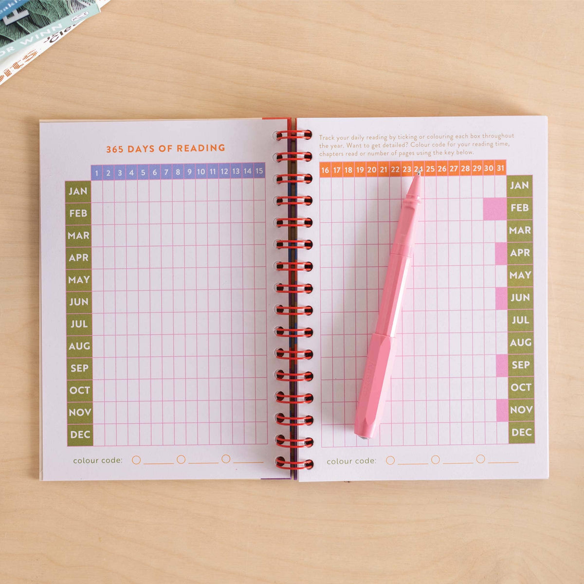 Back cover of Book Vibe hardcover reading journal