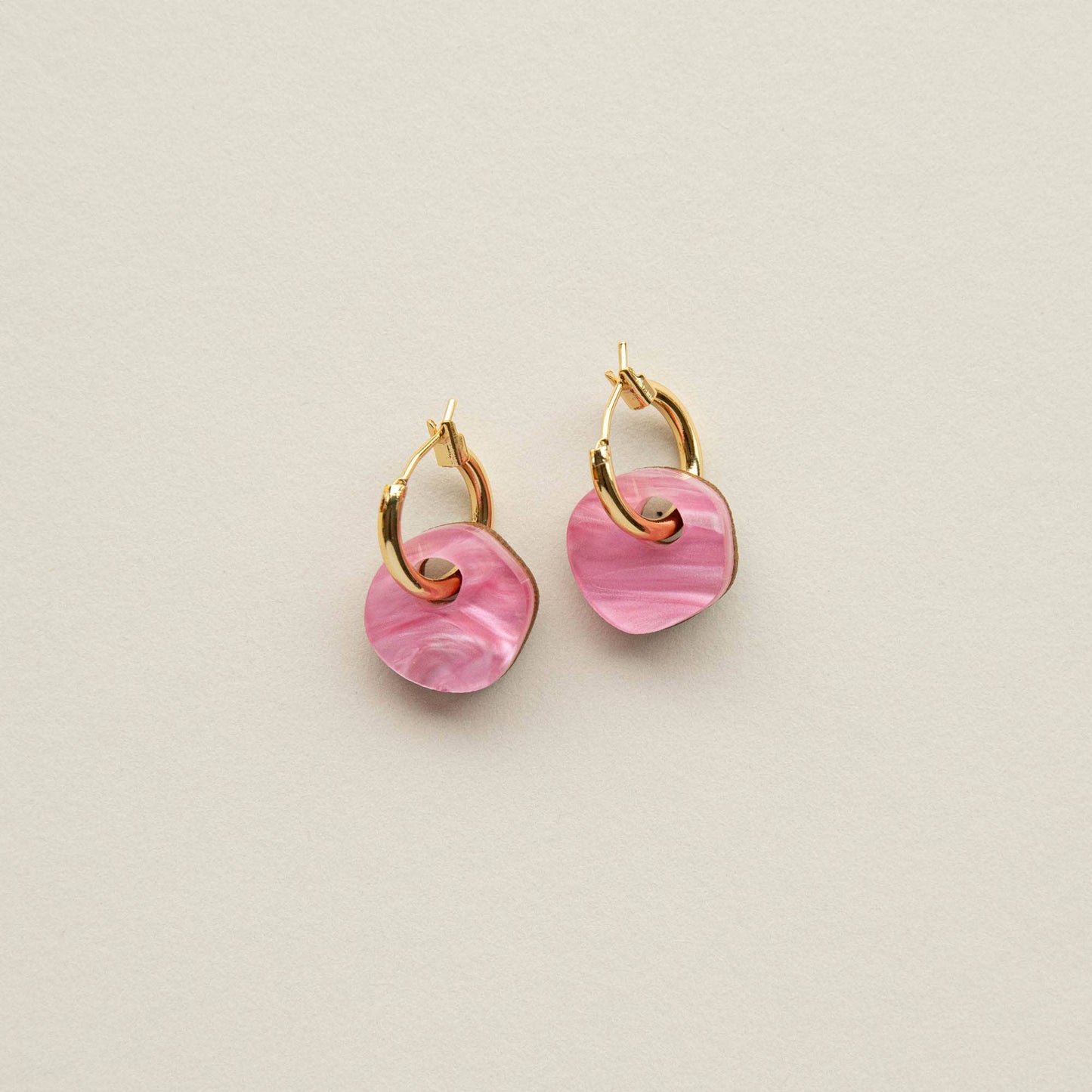 Lilac Surround Hoop Earrings