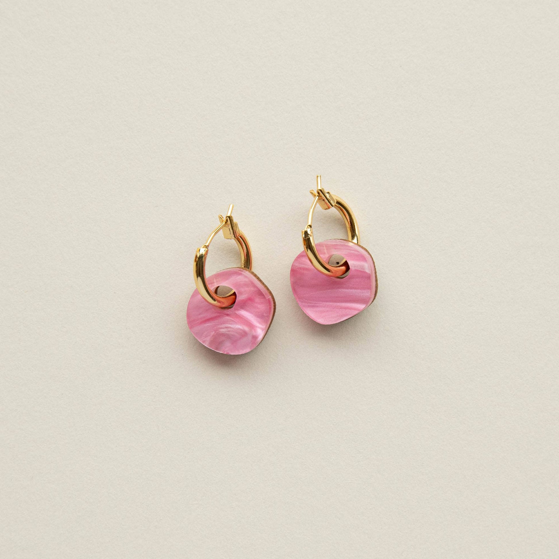 Lilac Surround Hoop Earrings
