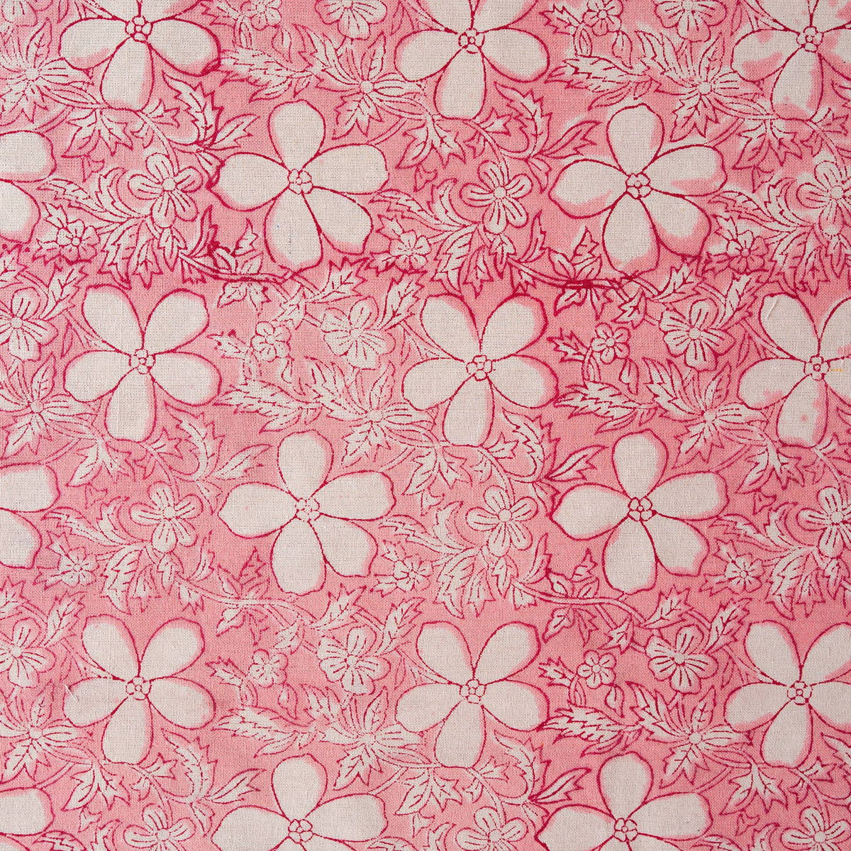 Close up of floral pattern on cotton napkin