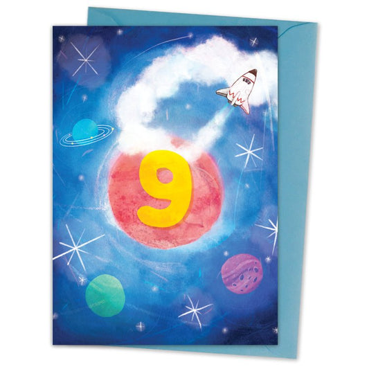 9th birthday card - Space Cadets