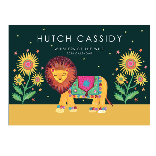 2026 wildlife art calendar by Hutch Cassidy, eco-friendly printed on recycled premium paper

