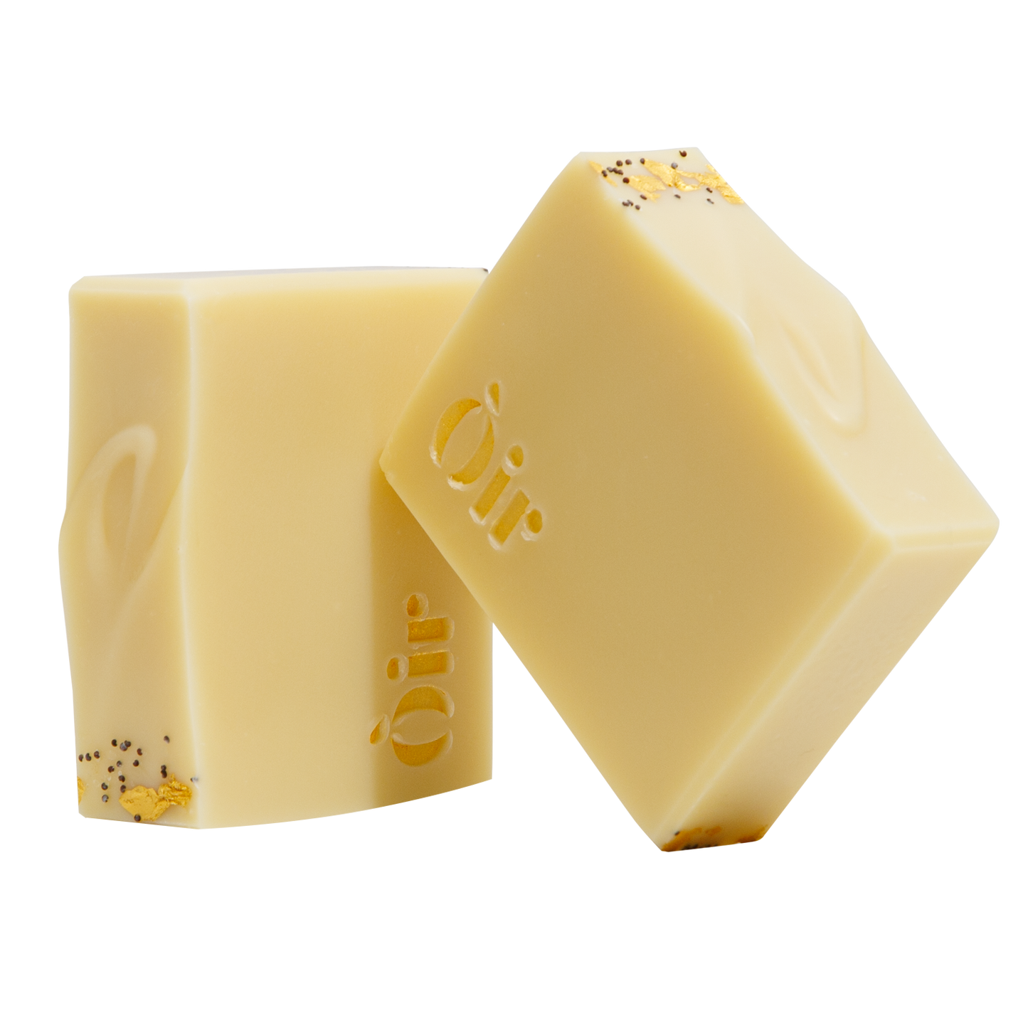 Oir Christmas Soap, Orange Cinnamon Nutmeg, 24k Gold Flakes, Poppy Seeds, Vegan, UK Handmade