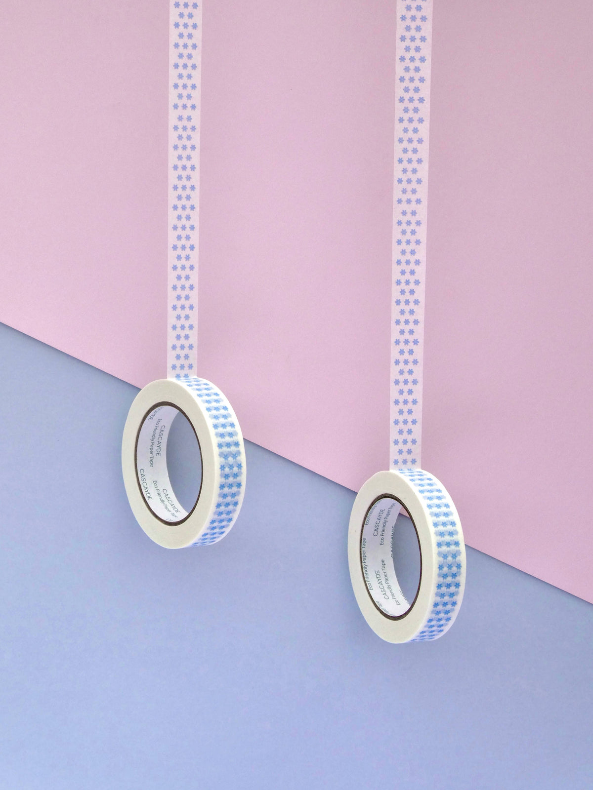 Blue Daisy eco-friendly paper tape roll for sustainable gift wrapping
