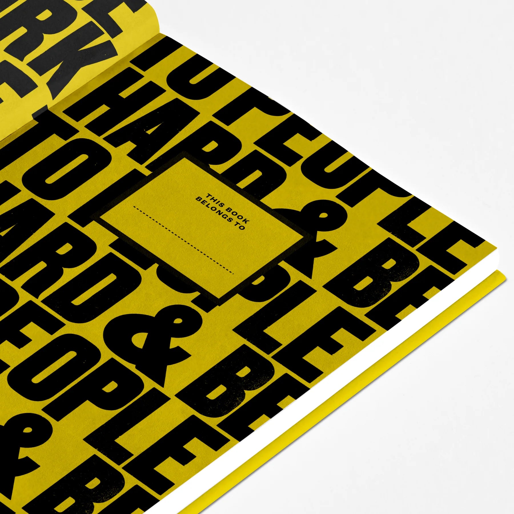 Work Hard and Be Nice to People A5 lined notebook by Anthony Burrill for 1973, case bound with sustainably certified off-white paper, matching ribbon bookmark, size 215mm x 152mm.