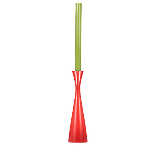 Tall Candleholder - Oriental Red